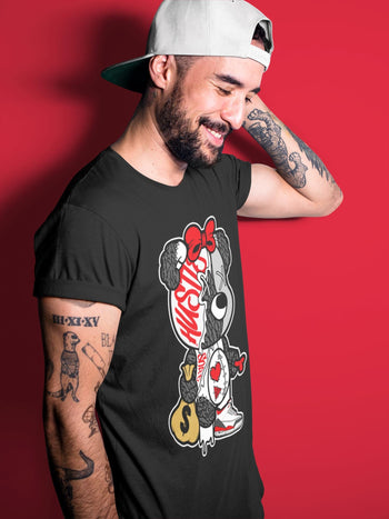 Jordan 3 Fire Red unique Halloween sneaker tee Stitched Hustle Bear Sneaker Tees Jordan 3 Fire Red Sneaker Release Tees Unisex Shirts