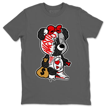 Jordan 3 Fire Red unique Halloween sneaker tee Stitched Hustle Bear Sneaker Tees Jordan 3 Fire Red Sneaker Release Tees Unisex Shirts