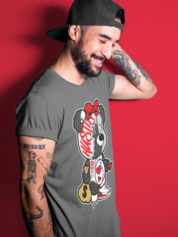 Jordan 3 Fire Red unique Halloween sneaker tee Stitched Hustle Bear Sneaker Tees Jordan 3 Fire Red Sneaker Release Tees Unisex Shirts