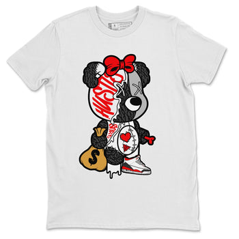 Jordan 3 Fire Red unique Halloween sneaker tee Stitched Hustle Bear Sneaker Tees Jordan 3 Fire Red Sneaker Release Tees Unisex Shirts