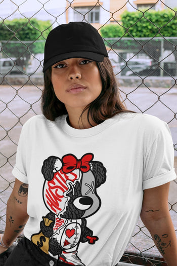 Jordan 3 Fire Red unique Halloween sneaker tee Stitched Hustle Bear Sneaker Tees Jordan 3 Fire Red Sneaker Release Tees Unisex Shirts