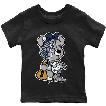Jordan 6 Georgetown unique Halloween sneaker tee Stitched Hustle Bear Sneaker Tees Jordan 6 Georgetown Sneaker Release Tees Kids Shirts