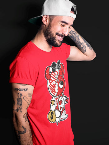 Jordan 6 Red Velvet Cookies unique Halloween sneaker tee Stitched Hustle Bear Sneaker Tees Jordan 6 Red Velvet Cookies Sneaker Release Tees Unisex Shirts