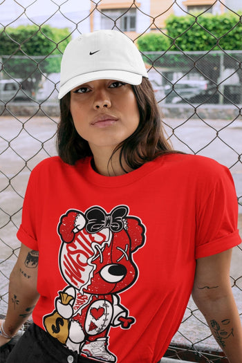 Jordan 6 Red Velvet Cookies unique Halloween sneaker tee Stitched Hustle Bear Sneaker Tees Jordan 6 Red Velvet Cookies Sneaker Release Tees Unisex Shirts