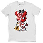 Jordan 6 Red Velvet Cookies unique Halloween sneaker tee Stitched Hustle Bear Sneaker Tees Jordan 6 Red Velvet Cookies Sneaker Release Tees Unisex Shirts