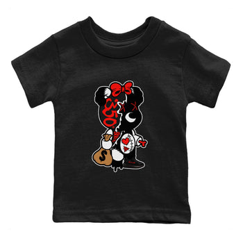 Yeezy 350 Bred shirt to match jordans Stitched Hustle Bear sneaker tees Yeezy Boost 350 V2 Bred SNRT Sneaker Release Tees Baby Toddler Black 2 T-Shirt