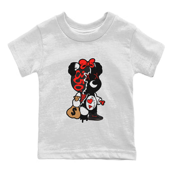 Yeezy 350 Bred shirt to match jordans Stitched Hustle Bear sneaker tees Yeezy Boost 350 V2 Bred SNRT Sneaker Release Tees Baby Toddler White 2 T-Shirt