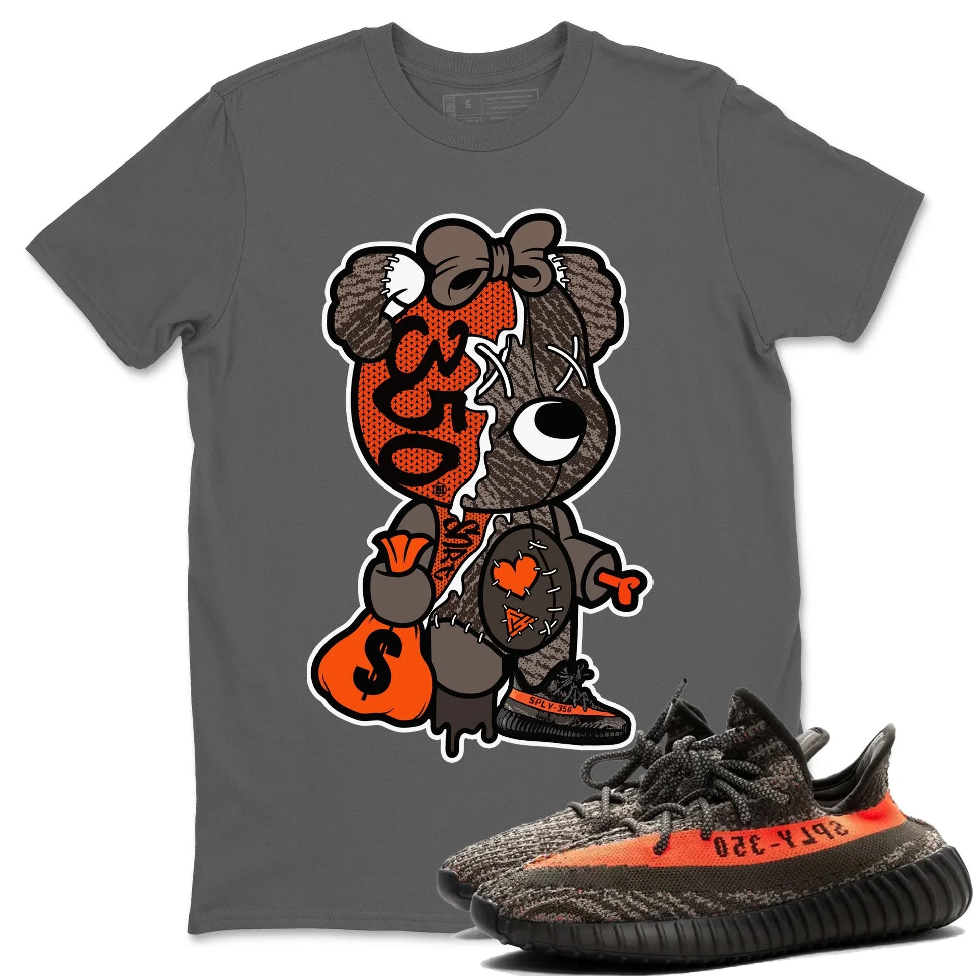 Yeezy 350 Carbon Beluga unique Halloween sneaker tee Stitched Hustle Bear Sneaker Tees Yeezy 350 Carbon Beluga Sneaker Release Tees Unisex Shirts