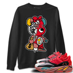 Yeezy 700 Hi-Res Red unique Halloween sneaker tee Stitched Hustle Bear Sneaker Tees Yeezy 700 Hi-Res Red Sneaker Release Tees Unisex Shirts