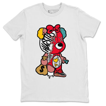 Yeezy 700 Hi-Res Red unique Halloween sneaker tee Stitched Hustle Bear Sneaker Tees Yeezy 700 Hi-Res Red Sneaker Release Tees Unisex Shirts