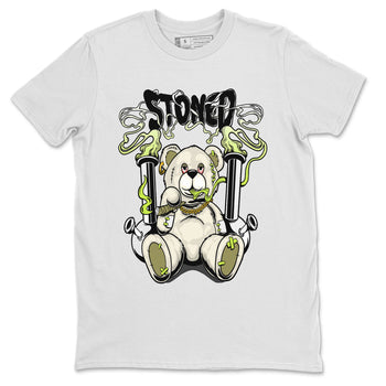 Jordan 1 Low X Travis Scott Golf Olive shirt to match jordans Stoned Bear sneaker matching t-shirt Air Jordan 1 Travis Scott Golf Olive SNRT Sneaker Release Tees Unisex White 2 T-Shirt