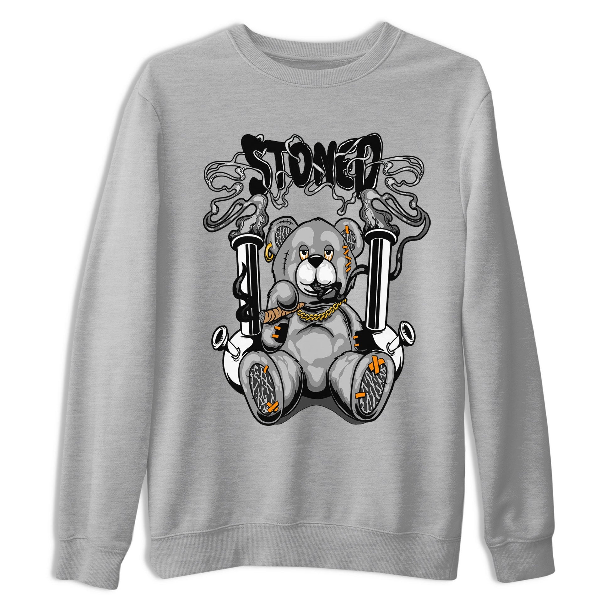 Air Jordan 3 Fear shirt to match jordans Stoned Bear sneaker matching t-shirt 3s Fear SNRT Sneaker Release Tees Unisex Heather Grey 2 T-Shirt