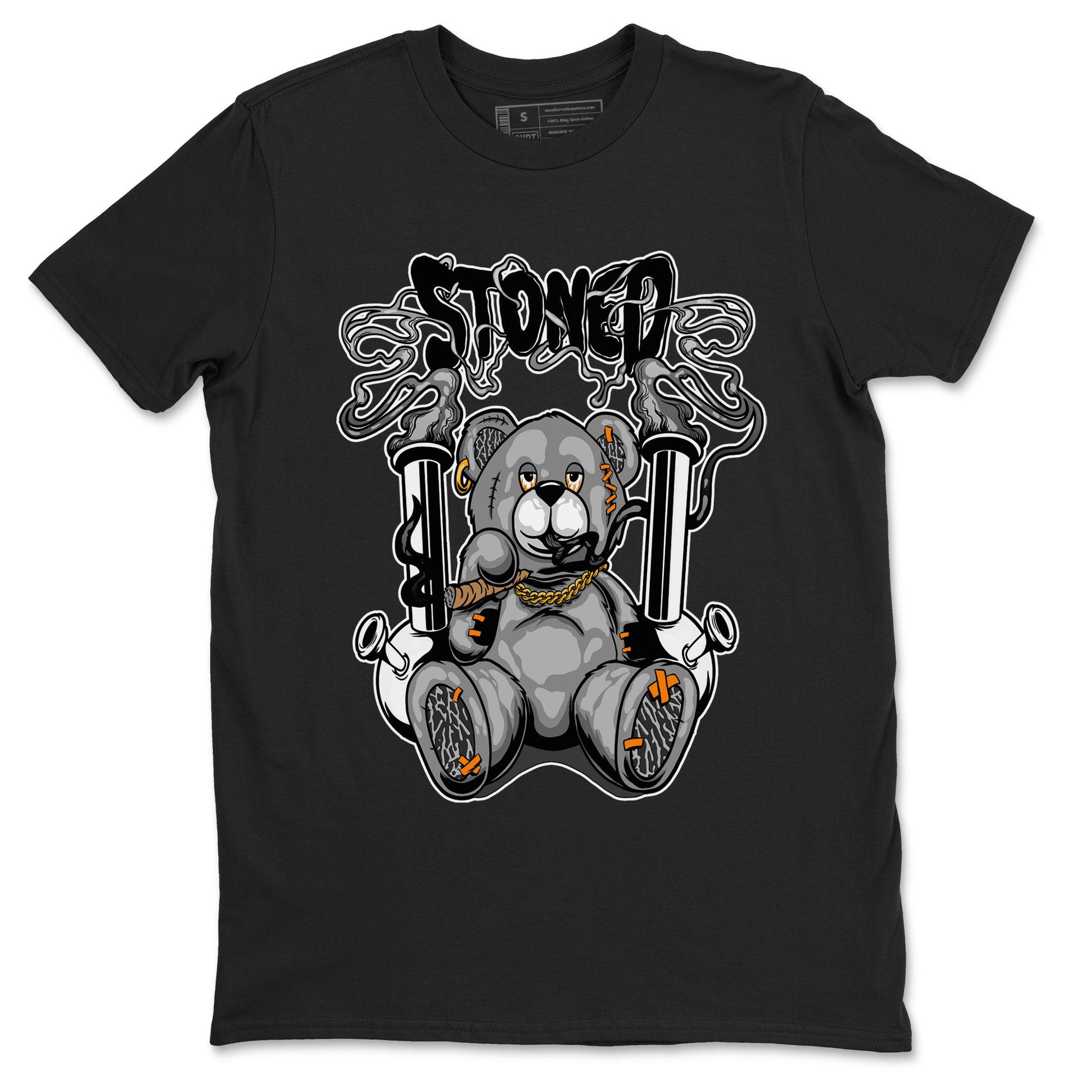 Air Jordan 3 Fear shirt to match jordans Stoned Bear sneaker matching t-shirt 3s Fear SNRT Sneaker Release Tees Unisex Black 2 T-Shirt