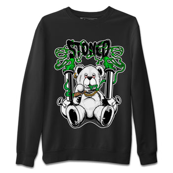 Air Jordan 1 Celtics Sneaker Match Tees Stoned Bear Sneaker Tees Air Jordan 1 Lucky Green Celtics Tees Unisex Shirts Black 2