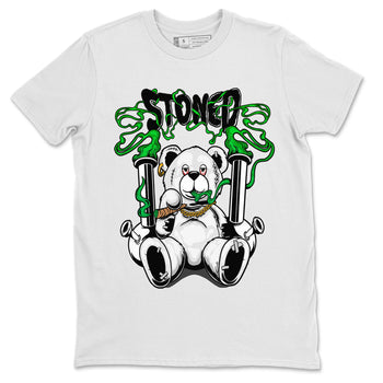 Air Jordan 1 Celtics Sneaker Match Tees Stoned Bear Sneaker Tees Air Jordan 1 Lucky Green Celtics Tees Unisex Shirts White 2