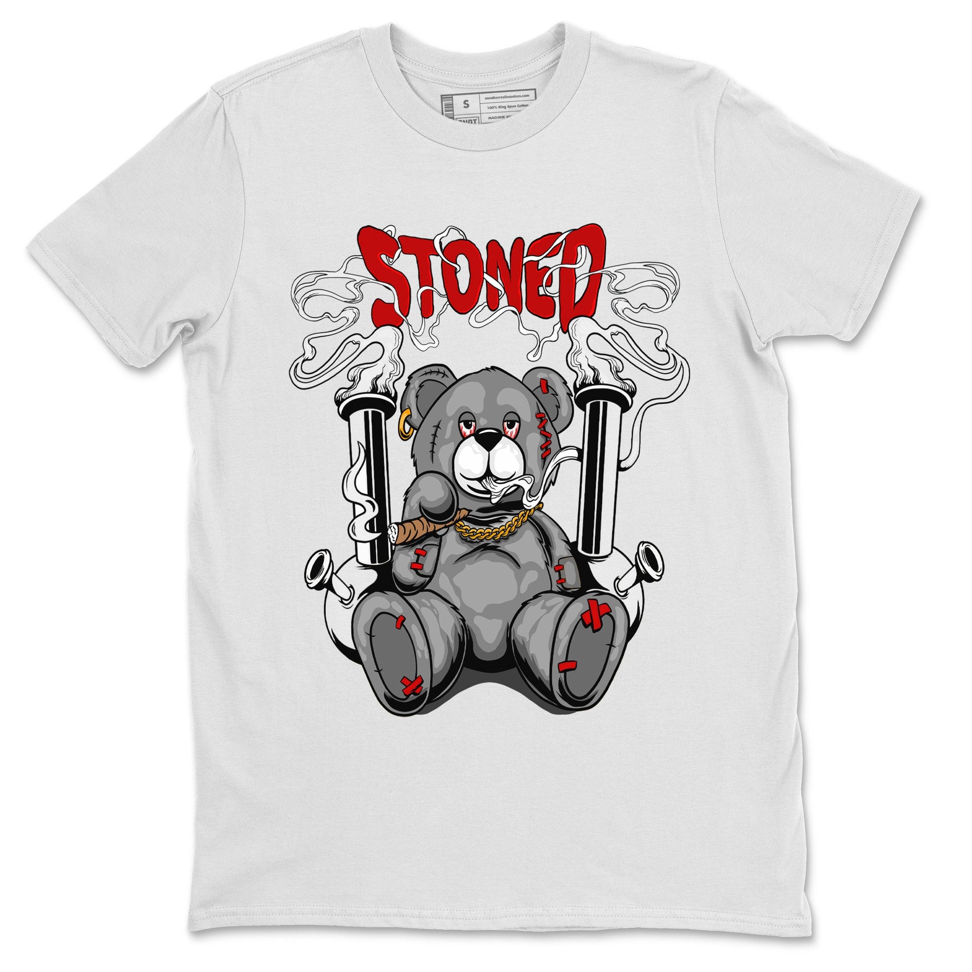 Air Jordan 13 Wolf Grey Sneaker Match Tees Stoned Bear Sneaker Tees 13s Wolf Grey SNRT Sneaker Release Tees Unisex Shirts White 2