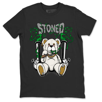 Jordan 4 Pine Green SB Sneaker Match Tees Stoned Bear Sneaker Tees Nike SB Air Jordan 4 Pine Green Sneaker Tees Sneaker Release Shirts Unisex Shirts Black 2