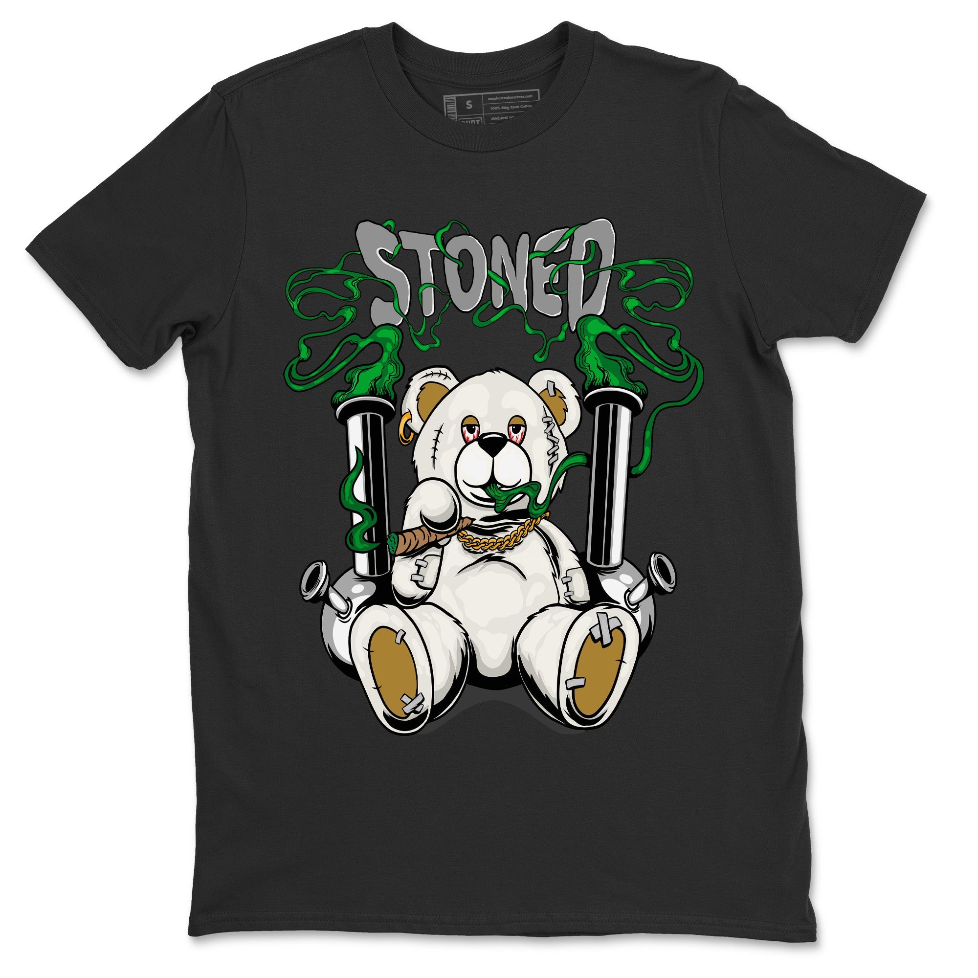 Air Jordan 4 Pine Green Sneaker Match Tees Stoned Bear Sneaker Tees Nike SB Air Jordan 4 Pine Green Sneaker Release Tees Unisex Shirts Black 2