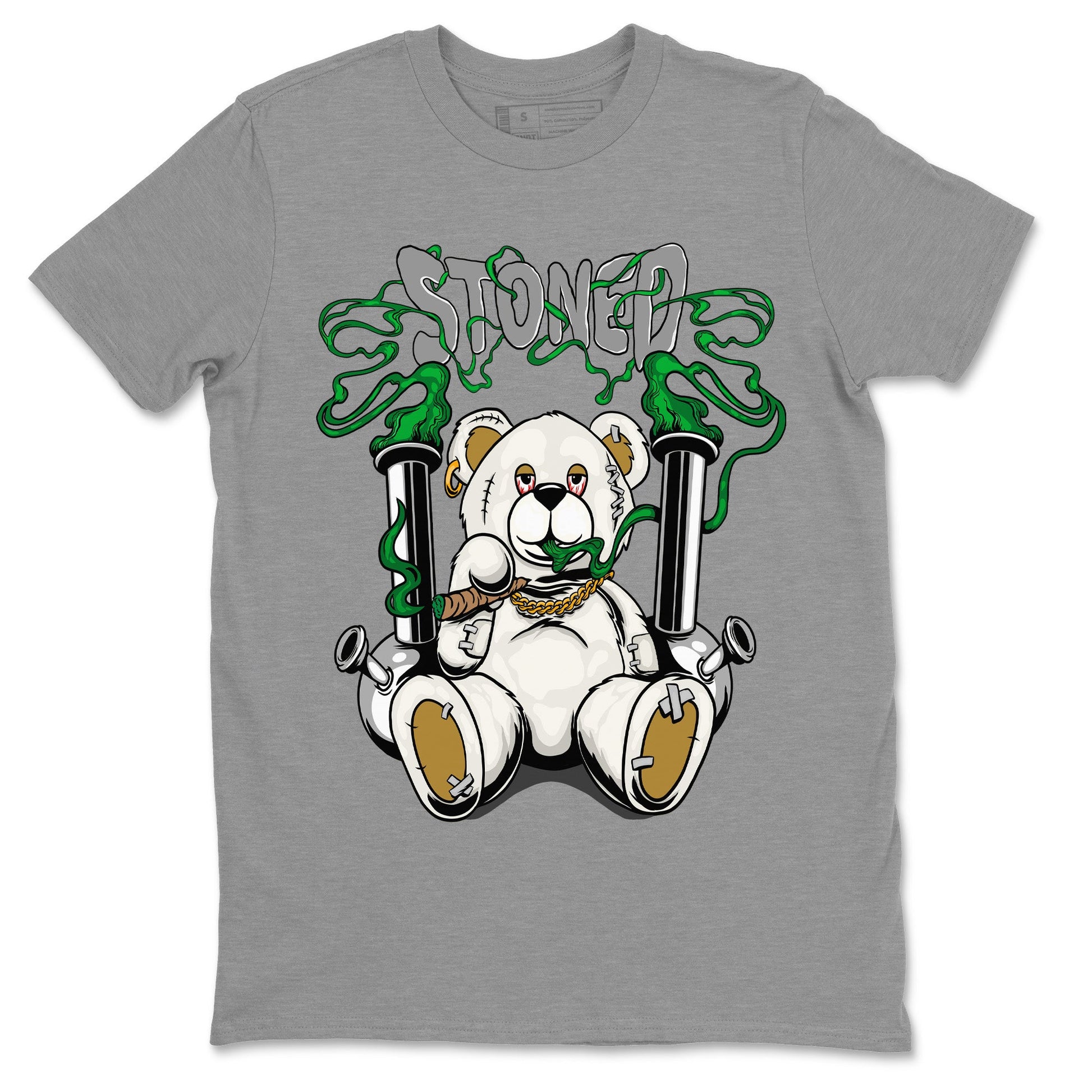 Air Jordan 4 Pine Green Sneaker Match Tees Stoned Bear Sneaker Tees Nike SB Air Jordan 4 Pine Green Sneaker Release Tees Unisex Shirts Heather Grey 2