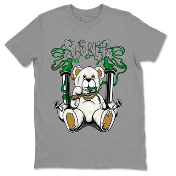 Jordan 4 Pine Green SB Sneaker Match Tees Stoned Bear Sneaker Tees Nike SB Air Jordan 4 Pine Green Sneaker Tees Sneaker Release Shirts Unisex Shirts Heather Grey 2