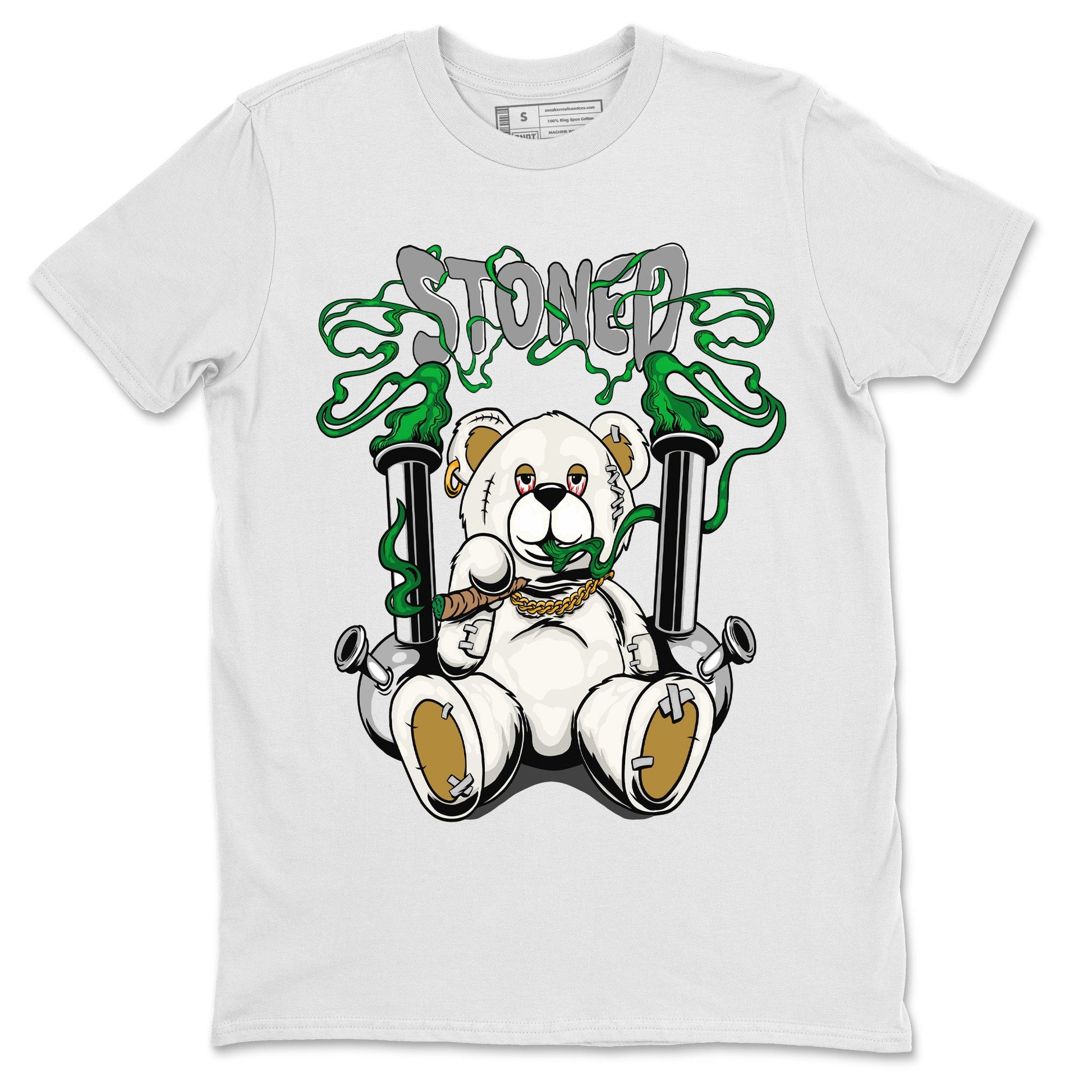 Air Jordan 4 Pine Green Sneaker Match Tees Stoned Bear Sneaker Tees Nike SB Air Jordan 4 Pine Green Sneaker Release Tees Unisex Shirts White 2