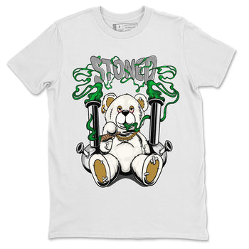 Jordan 4 Pine Green SB Sneaker Match Tees Stoned Bear Sneaker Tees Nike SB Air Jordan 4 Pine Green Sneaker Tees Sneaker Release Shirts Unisex Shirts White 2