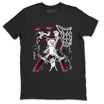 AJ1 Metallic Burgundy shirt to match jordans Stop The Bear sneaker tees Air Jordan 1 Metallic Burgundy SNRT Sneaker Release Tees unisex cotton Black 2 crew neck shirt