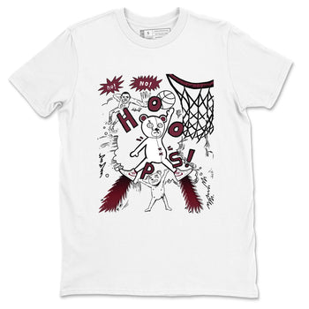 AJ1 Metallic Burgundy shirt to match jordans Stop The Bear sneaker tees Air Jordan 1 Metallic Burgundy SNRT Sneaker Release Tees unisex cotton White 2 crew neck shirt