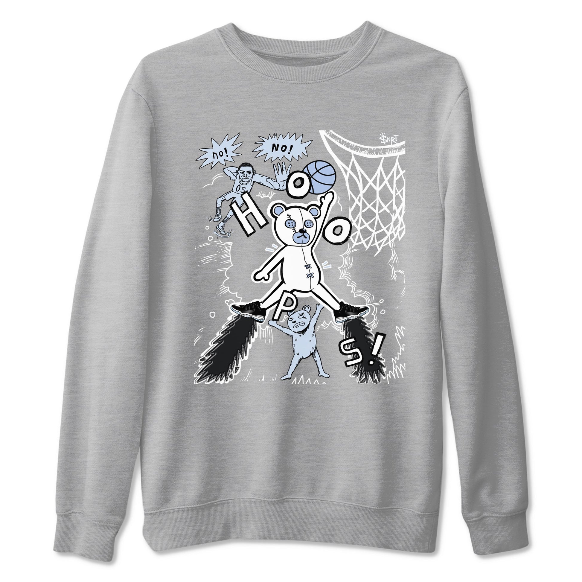 11s Low Space shirt to match jordans Stop The Bear sneaker tees Air Jordan 11 Black/Varsity Royal SNRT Sneaker Release Tees unisex cotton Heather Grey 2 crew neck shirt