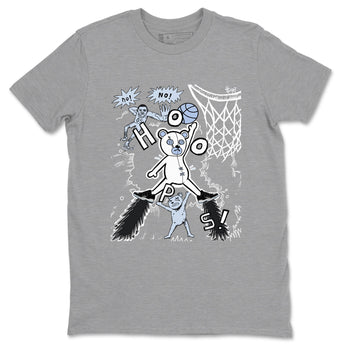 11s Low Space shirt to match jordans Stop The Bear sneaker tees Air Jordan 11 Black/Varsity Royal SNRT Sneaker Release Tees unisex cotton Heather Grey 2 crew neck shirt