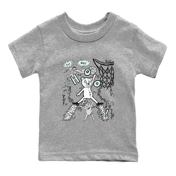 3s Green Glow shirt to match jordans Stop The Bear sneaker tees Air Jordan 3 Retro Green Glow SNRT sneaker release tees baby toddler Heather Grey 2 cotton Shirt