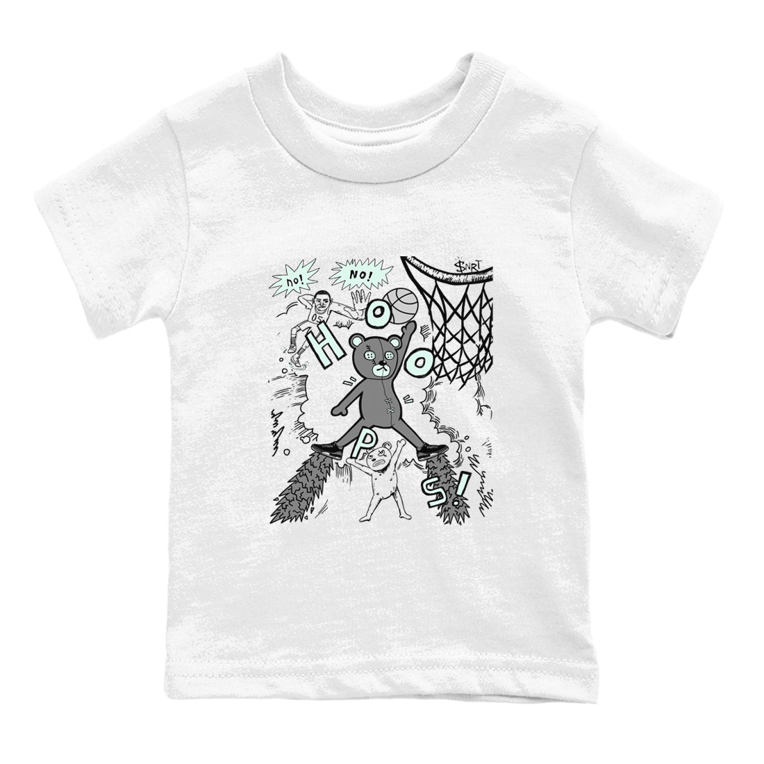 3s Green Glow shirt to match jordans Stop The Bear sneaker tees Air Jordan 3 Retro Green Glow SNRT sneaker release tees baby toddler White 2 cotton Shirt