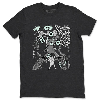 3s Green Glow shirt to match jordans Stop The Bear sneaker tees Air Jordan 3 Retro Green Glow SNRT Sneaker Release Tees unisex cotton Charcoal Heather 2 crew neck shirt