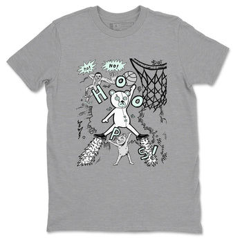 3s Green Glow shirt to match jordans Stop The Bear sneaker tees Air Jordan 3 Retro Green Glow SNRT Sneaker Release Tees unisex cotton Heather Grey 2 crew neck shirt