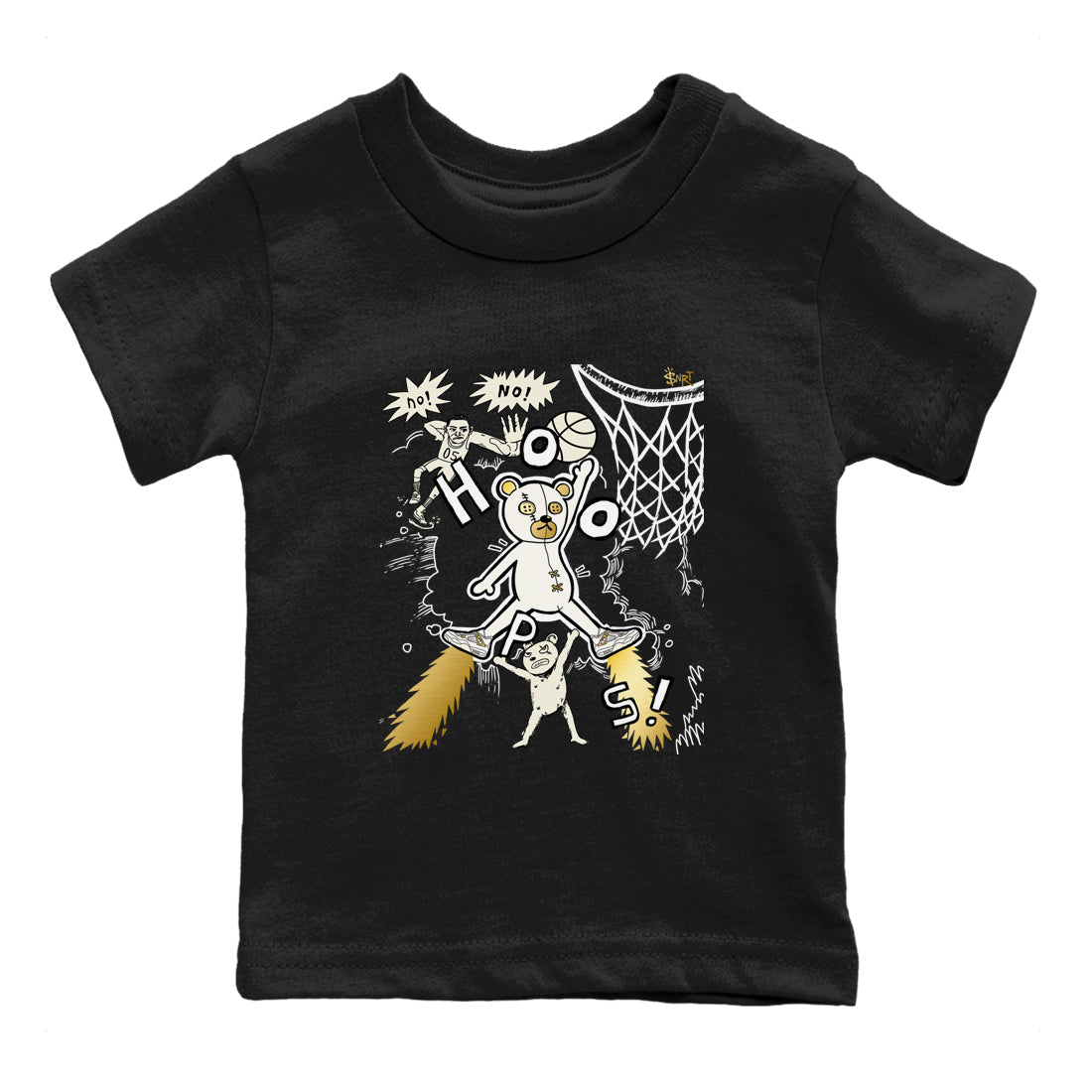 AJ4 Sail shirt to match jordans Stop The Bear sneaker tees Air Jordan 4 Sail SNRT sneaker release tees baby toddler Black 2 cotton Shirt