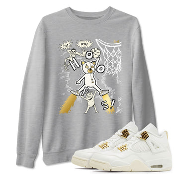 AJ4 Sail shirt to match jordans Stop The Bear sneaker tees Air Jordan 4 Sail SNRT Sneaker Release Tees unisex cotton Heather Grey 1 crew neck shirt