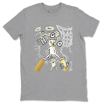 AJ4 Sail shirt to match jordans Stop The Bear sneaker tees Air Jordan 4 Sail SNRT Sneaker Release Tees unisex cotton Heather Grey 2 crew neck shirt