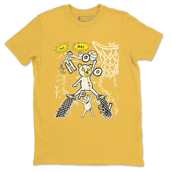 4s Vivid Sulfur shirt to match jordans Stop The Bear sneaker tees Air Jordan 4 Retro Vivid Sulfur SNRT Sneaker Release Tees unisex cotton Daisy 2 crew neck shirt