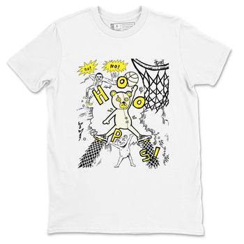 4s Vivid Sulfur shirt to match jordans Stop The Bear sneaker tees Air Jordan 4 Retro Vivid Sulfur SNRT Sneaker Release Tees unisex cotton White 2 crew neck shirt