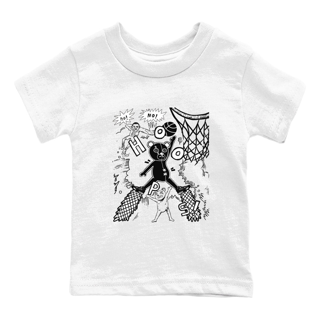 4s White Thunder shirt to match jordans Stop The Bear sneaker tees Air Jordan 4 White Thunder SNRT sneaker release tees baby toddler White 2 cotton Shirt