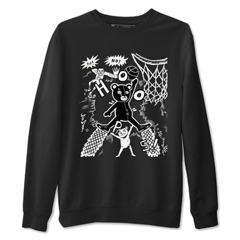 4s White Thunder shirt to match jordans Stop The Bear sneaker tees Air Jordan 4 White Thunder SNRT Sneaker Release Tees unisex cotton Black 2 crew neck shirt