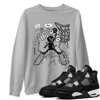 4s White Thunder shirt to match jordans Stop The Bear sneaker tees Air Jordan 4 White Thunder SNRT Sneaker Release Tees unisex cotton Heather Grey 1 crew neck shirt