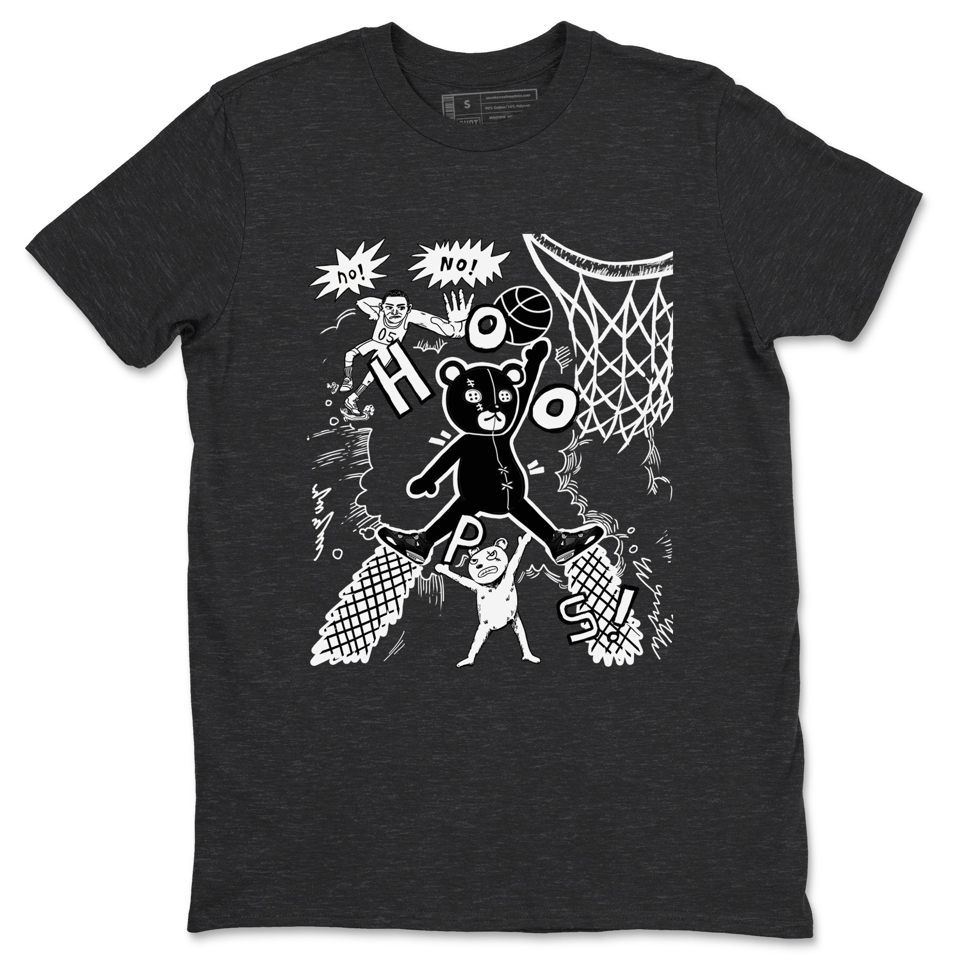 4s White Thunder shirt to match jordans Stop The Bear sneaker tees Air Jordan 4 White Thunder SNRT Sneaker Release Tees unisex cotton Charcoal Heather 2 crew neck shirt