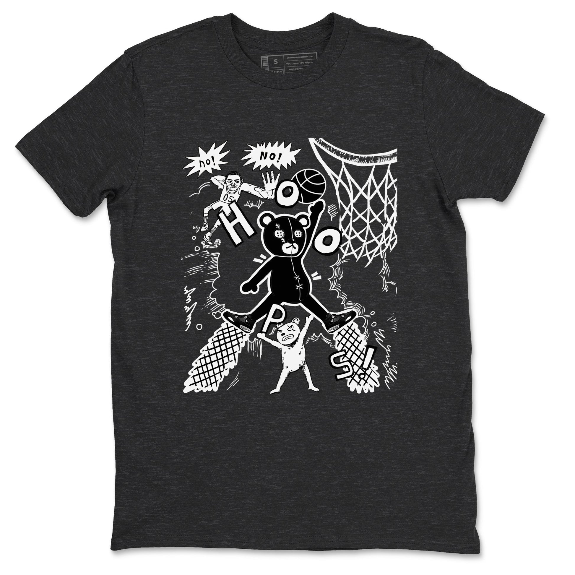 4s White Thunder shirt to match jordans Stop The Bear sneaker tees Air Jordan 4 White Thunder SNRT Sneaker Release Tees unisex cotton Charcoal Heather 2 crew neck shirt