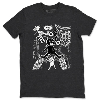 4s White Thunder shirt to match jordans Stop The Bear sneaker tees Air Jordan 4 White Thunder SNRT Sneaker Release Tees unisex cotton Charcoal Heather 2 crew neck shirt