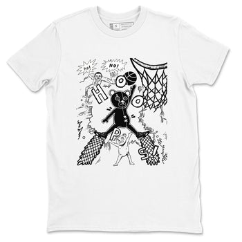 4s White Thunder shirt to match jordans Stop The Bear sneaker tees Air Jordan 4 White Thunder SNRT Sneaker Release Tees unisex cotton White 2 crew neck shirt