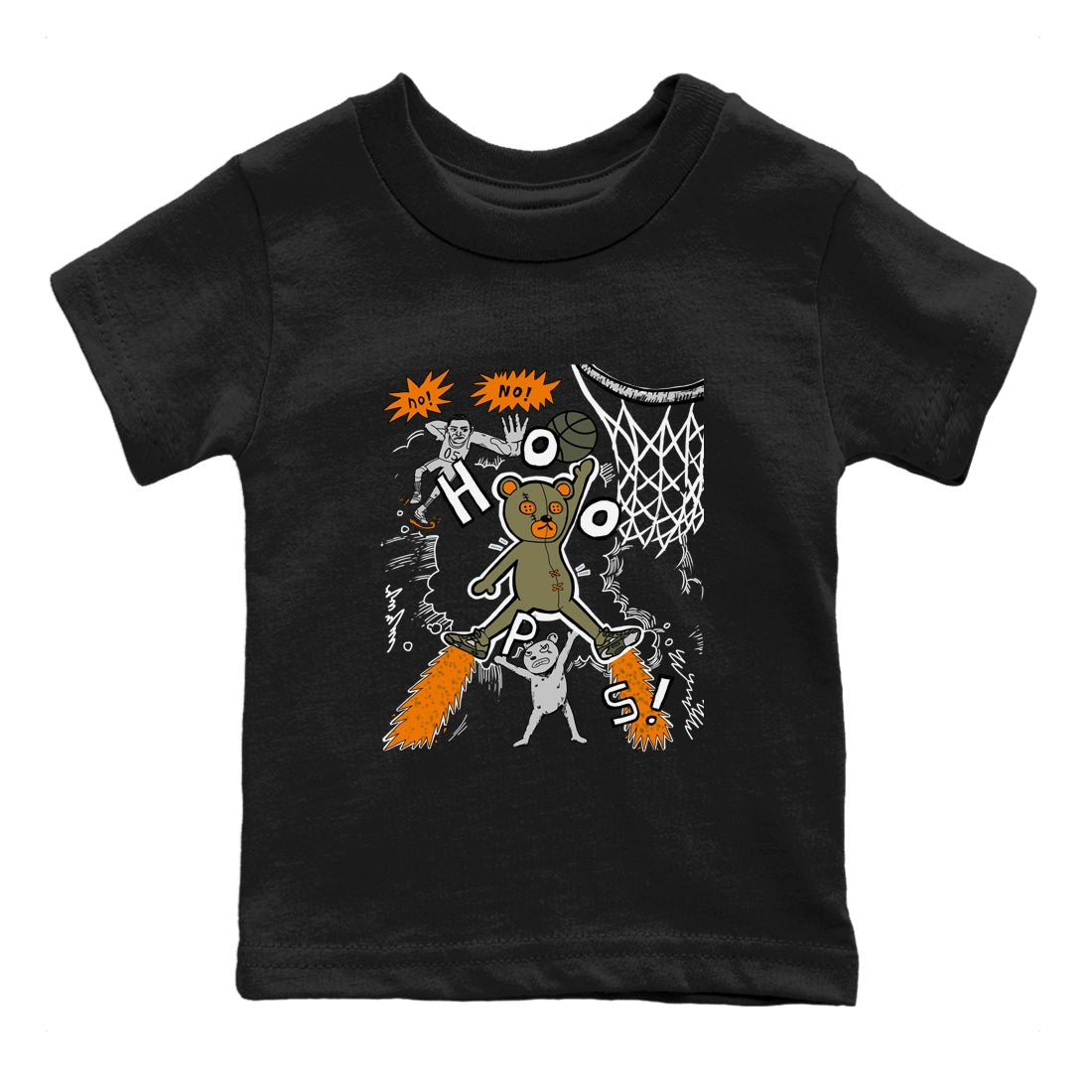 Air Jordan 5 Olive shirt to match jordans Stop The Bear sneaker tees 5s Olive SNRT sneaker release tees baby toddler Black 2 cotton Shirt