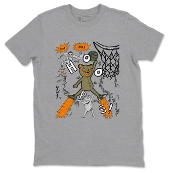 Air Jordan 5 Olive shirt to match jordans Stop The Bear sneaker tees 5s Olive SNRT Sneaker Release Tees unisex cotton Heather Grey 2 crew neck shirt