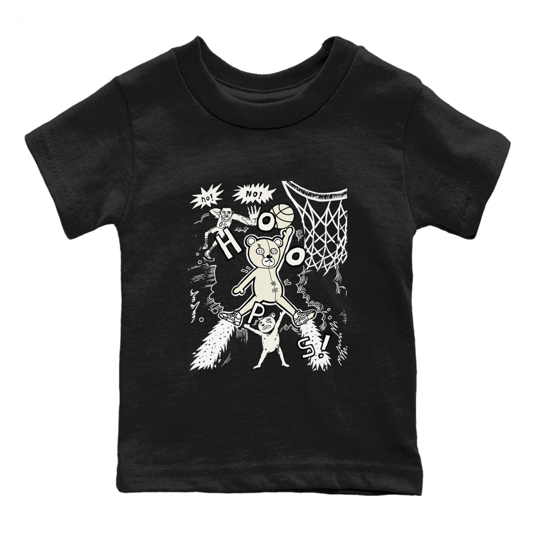 5s Sail shirt to match jordans Stop The Bear sneaker tees Air Jordan 5 Sail SNRT sneaker release tees baby toddler Black 2 cotton Shirt