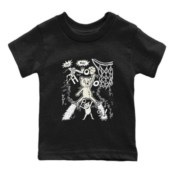 5s Sail shirt to match jordans Stop The Bear sneaker tees Air Jordan 5 Sail SNRT sneaker release tees baby toddler Black 2 cotton Shirt